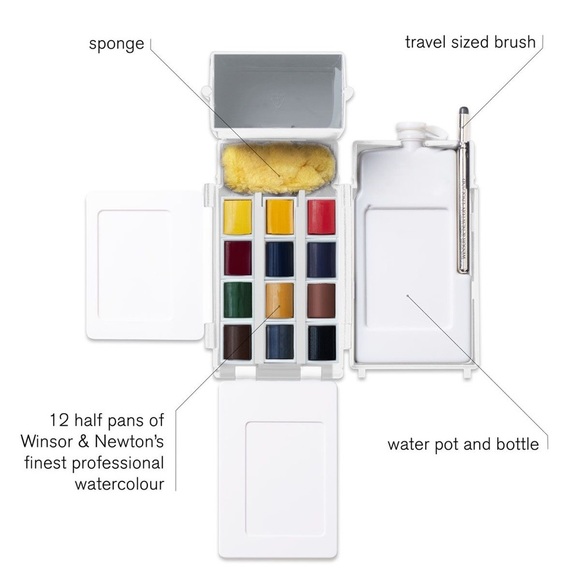 Daniel Smith + Winsor & Newton Watercolor Paint Sets Bundled w/ 10 Paintbrushes - Picture 12 of 16